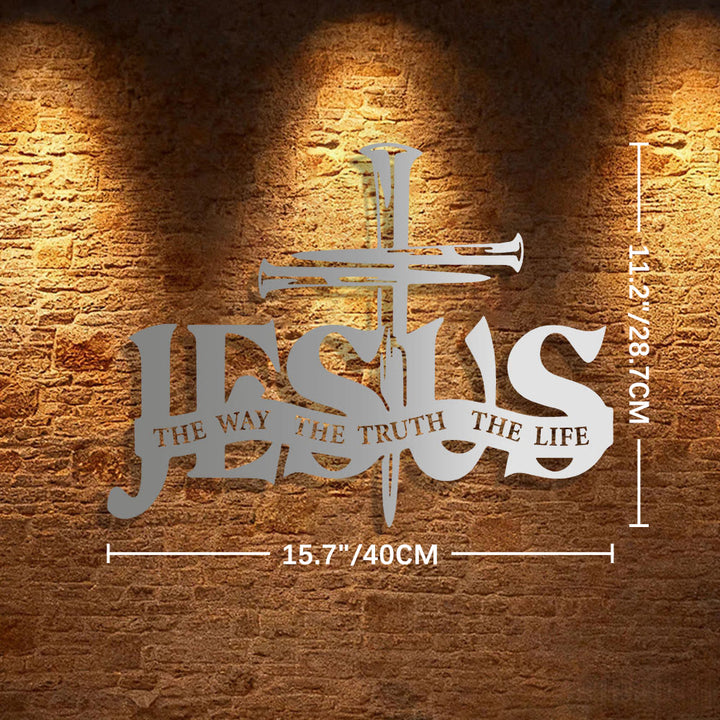 Christianartworkshop Wanddekoration aus Metall: Jesus und Kreuz – Wohnaccessoires - image 27