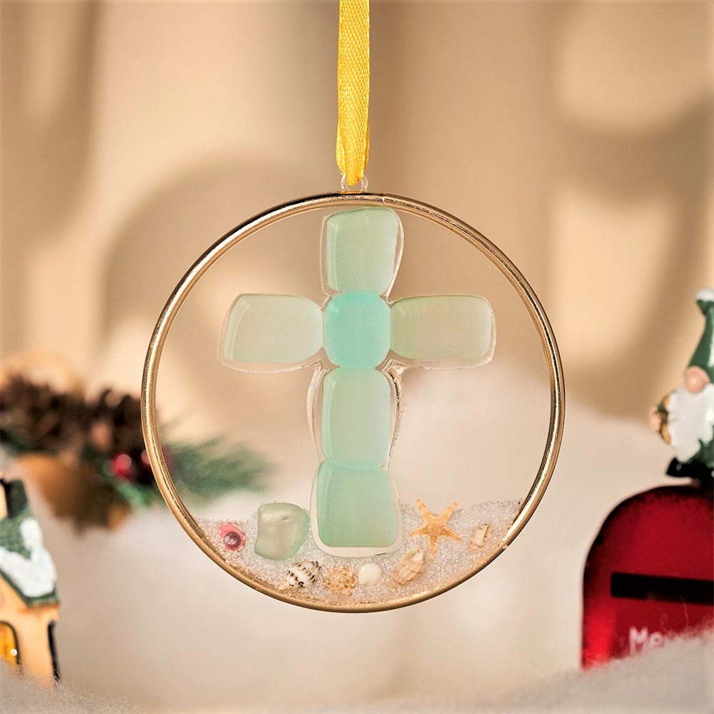 Christliche Kunstwerkstatt: Ornamente der Seaglass Faith Serie: Küstenverehrung & Heiliges Geschichtenerzählen - Kreuzen - image 1
