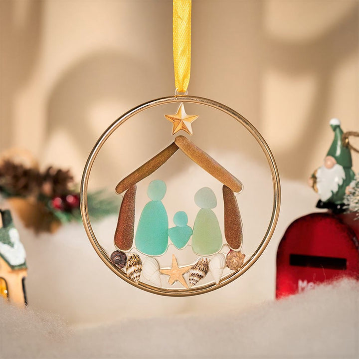 Christliche Kunstwerkstatt: Ornamente der Seaglass Faith Serie: Küstenverehrung & Heiliges Geschichtenerzählen - Geburt - image 0