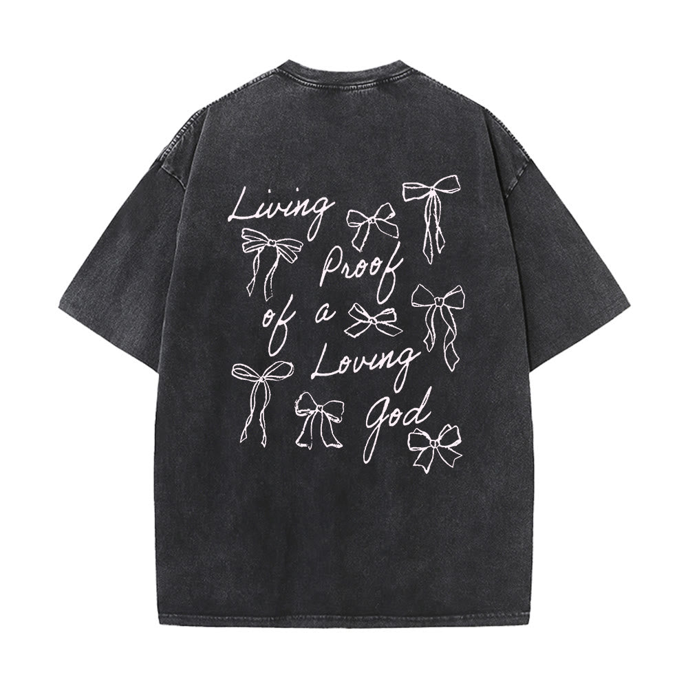 Christianartworkshop Lebender Beweis eines liebenden Gottes Unisex-T-Shirt (vorgewaschen) - image 3