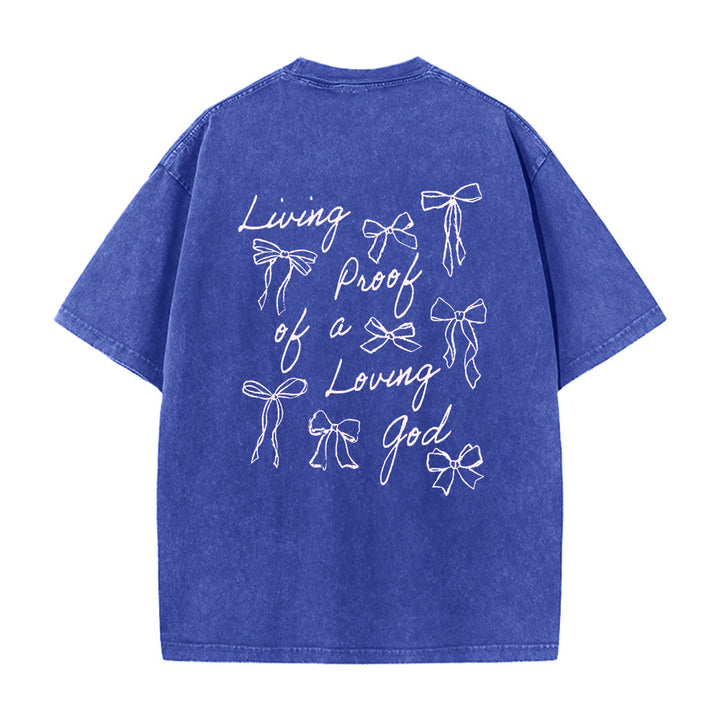 Christianartworkshop Lebender Beweis eines liebenden Gottes Unisex-T-Shirt (vorgewaschen) - image 6