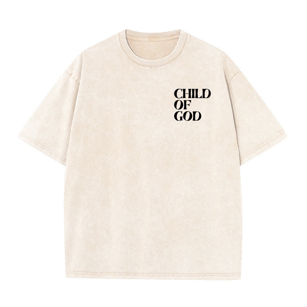Christianartworkshop Kind Gottes Grafik Unisex gewaschenes T-Shirt - image 1