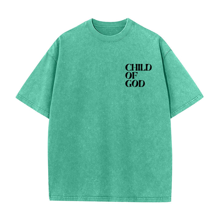Christianartworkshop Kind Gottes Grafik Unisex gewaschenes T-Shirt - image 13