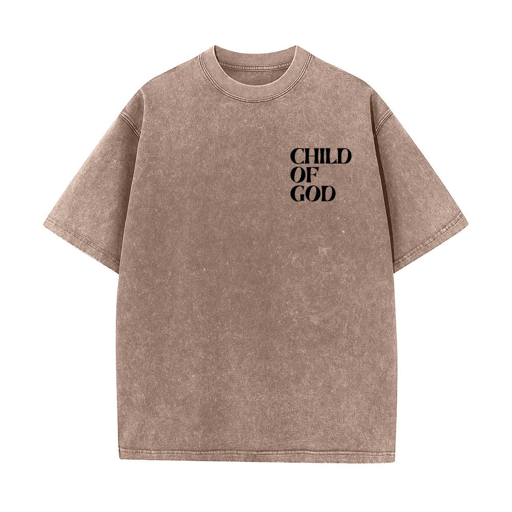 Christianartworkshop Kind Gottes Grafik Unisex gewaschenes T-Shirt - image 7