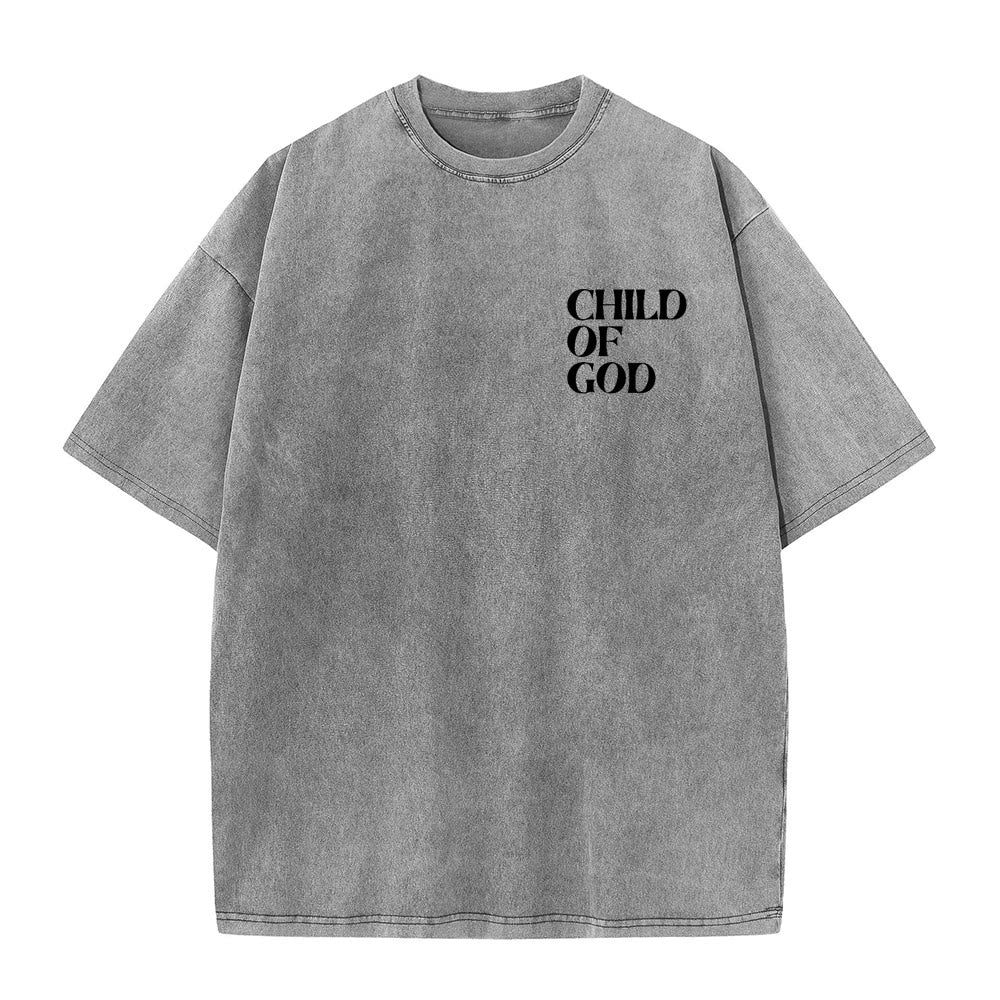 Christianartworkshop Kind Gottes Grafik Unisex gewaschenes T-Shirt - image 5