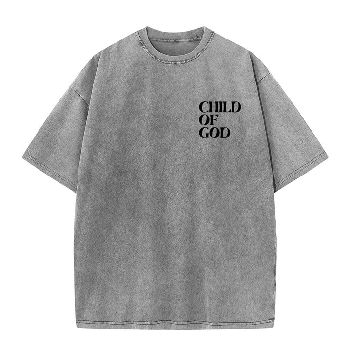 Christianartworkshop Kind Gottes Grafik Unisex gewaschenes T-Shirt - image 5