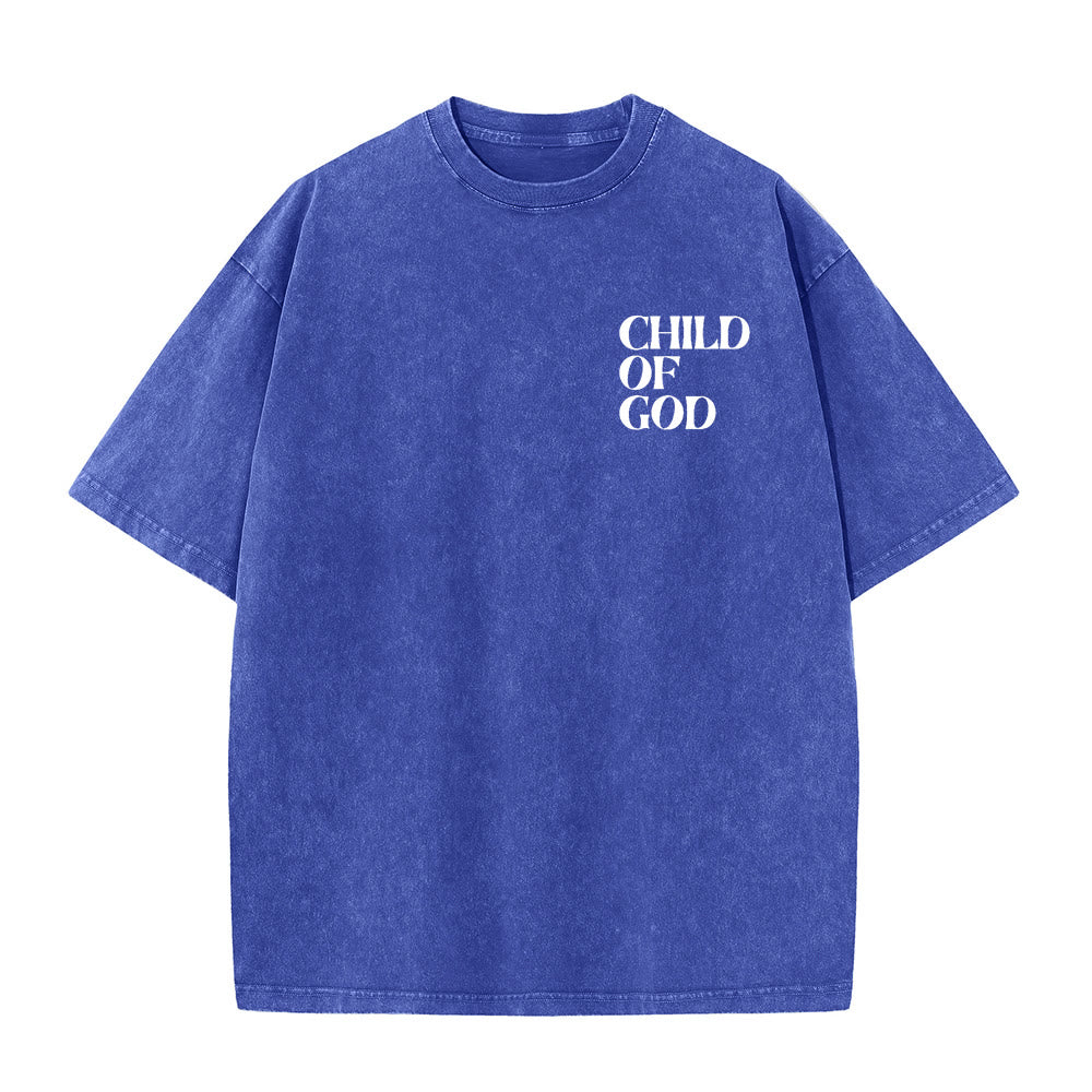 Christianartworkshop Kind Gottes Grafik Unisex gewaschenes T-Shirt - image 9