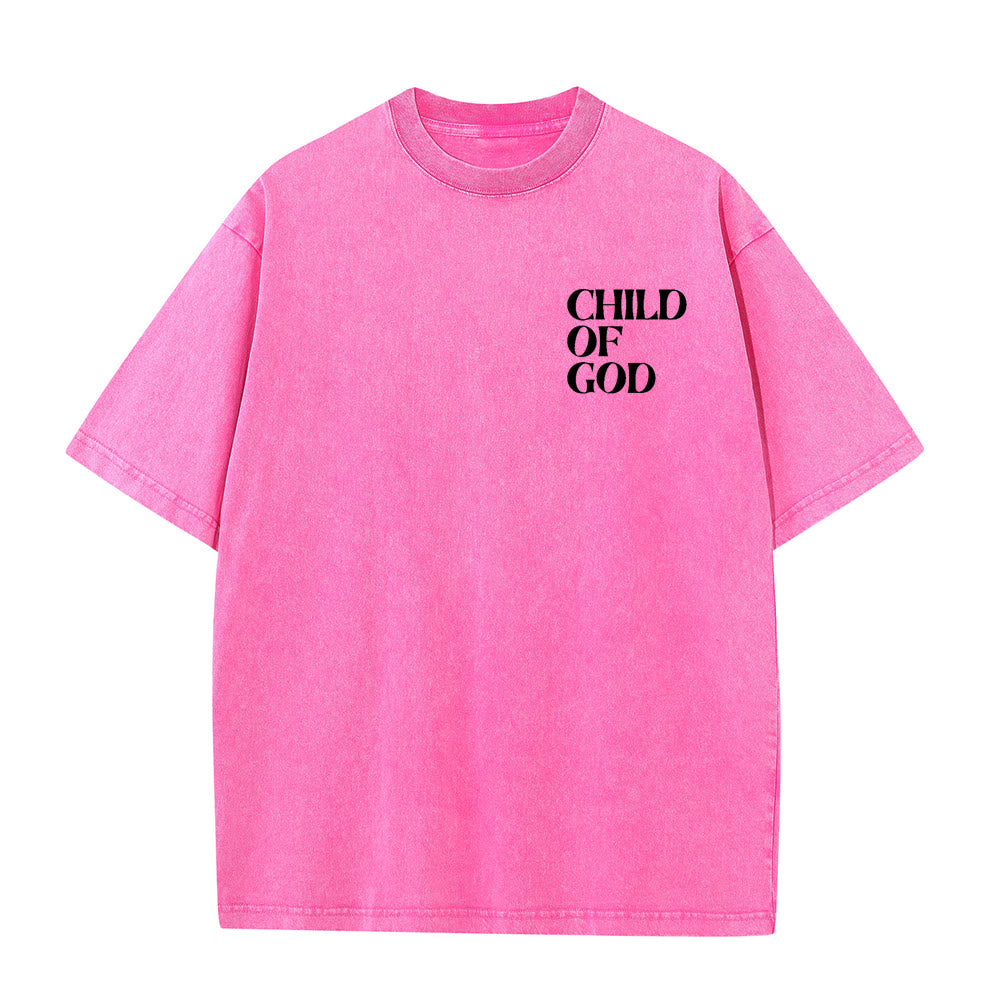 Christianartworkshop Kind Gottes Grafik Unisex gewaschenes T-Shirt - image 11