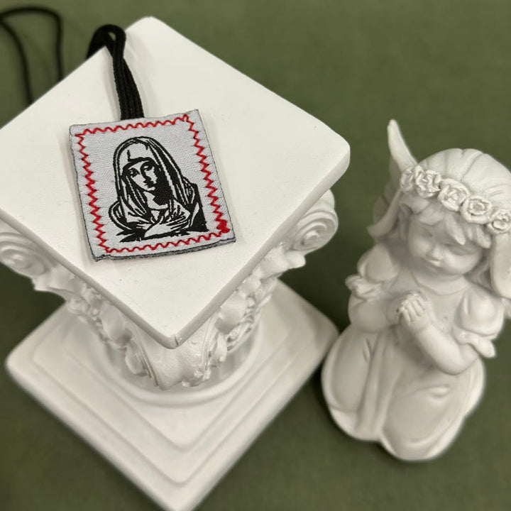 Christianartworkshop Heiliger Jesus und Mariens Skapulier: Zarte Erinnerung an ihre Fürsorge - D - image 4