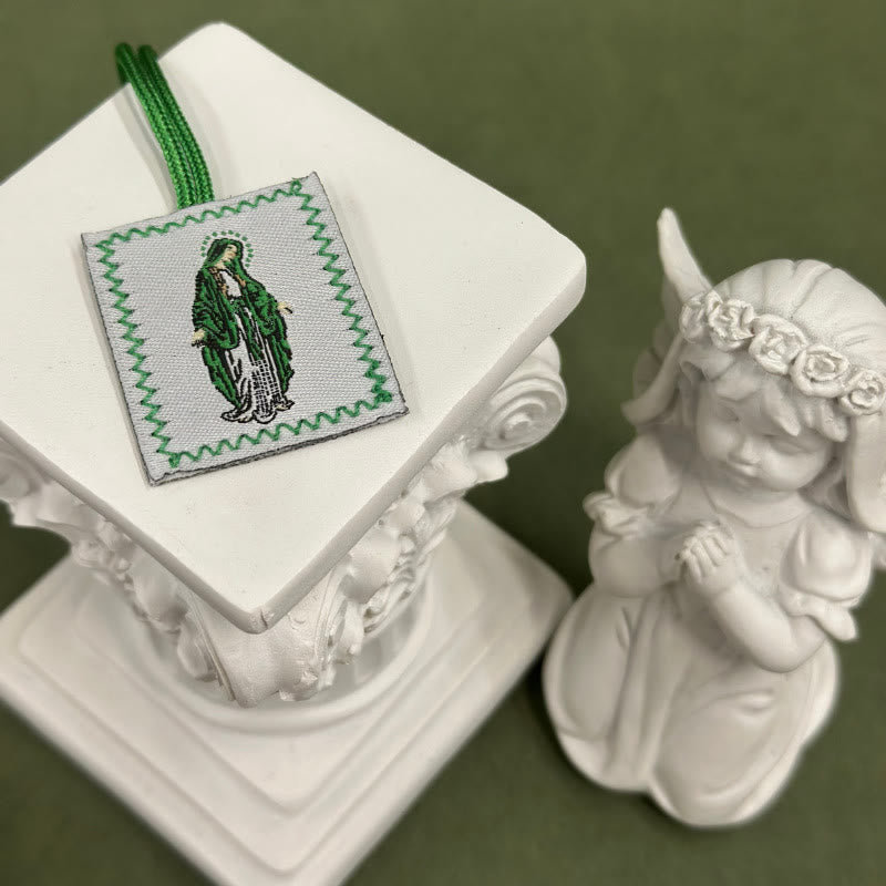 Christianartworkshop Heiliger Jesus und Mariens Skapulier: Zarte Erinnerung an ihre Fürsorge - G - image 7