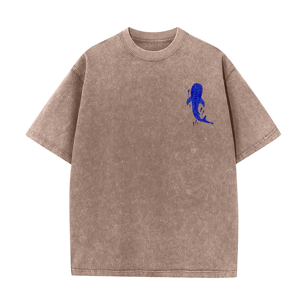 Christianartworkshop Ich werde bei dir sein Doppelseitiges Unisex-T-Shirt aus gewaschenem Stoff - image 7