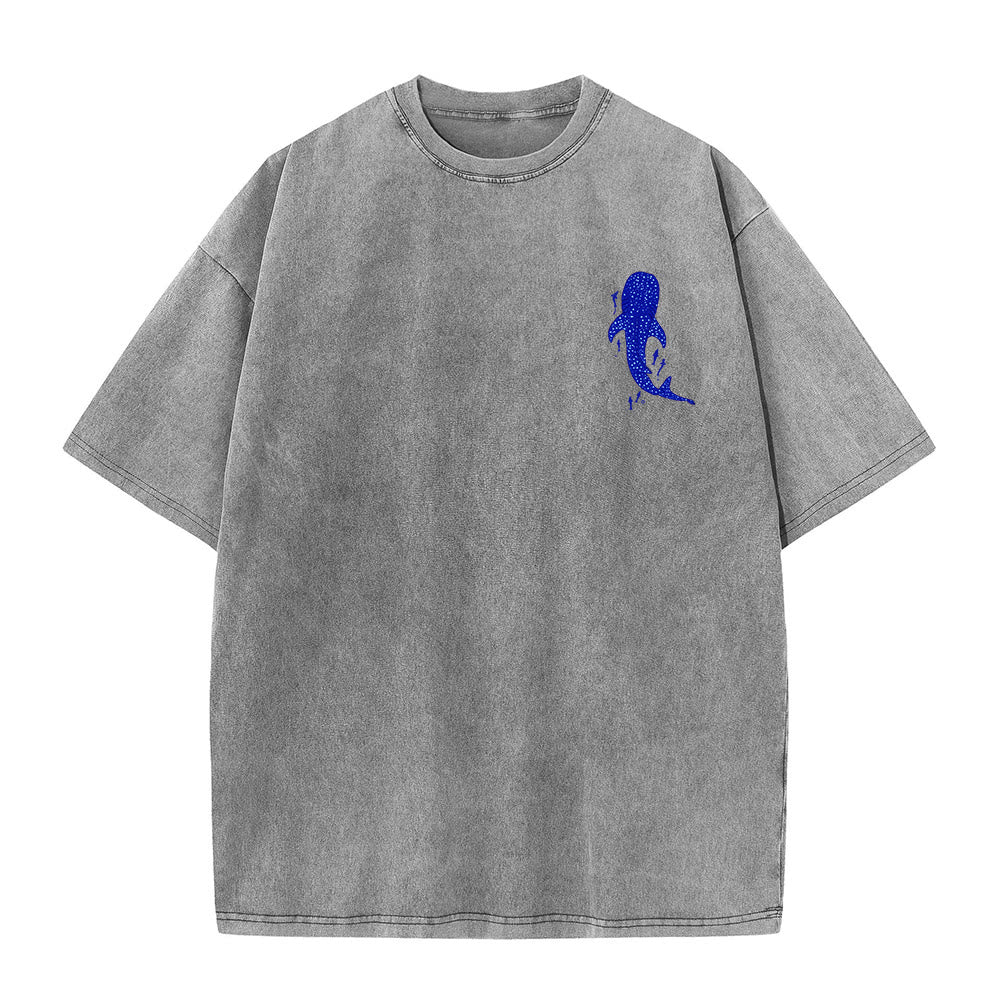 Christianartworkshop Ich werde bei dir sein Doppelseitiges Unisex-T-Shirt aus gewaschenem Stoff - image 3