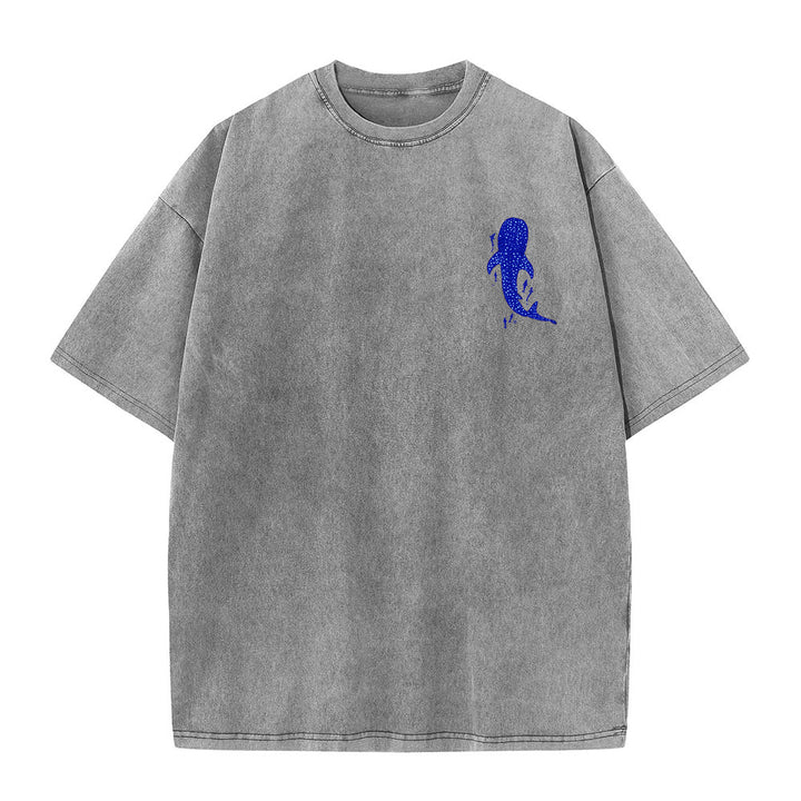 Christianartworkshop Ich werde bei dir sein Doppelseitiges Unisex-T-Shirt aus gewaschenem Stoff - image 3