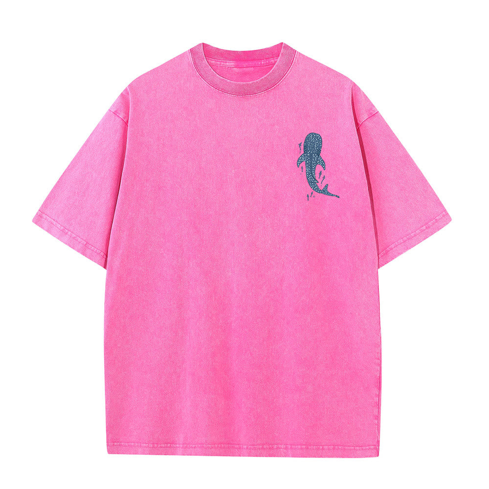 Christianartworkshop Ich werde bei dir sein Doppelseitiges Unisex-T-Shirt aus gewaschenem Stoff - image 17