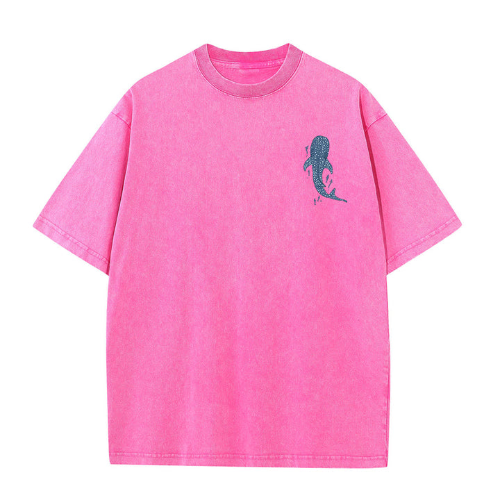 Christianartworkshop Ich werde bei dir sein Doppelseitiges Unisex-T-Shirt aus gewaschenem Stoff - image 17