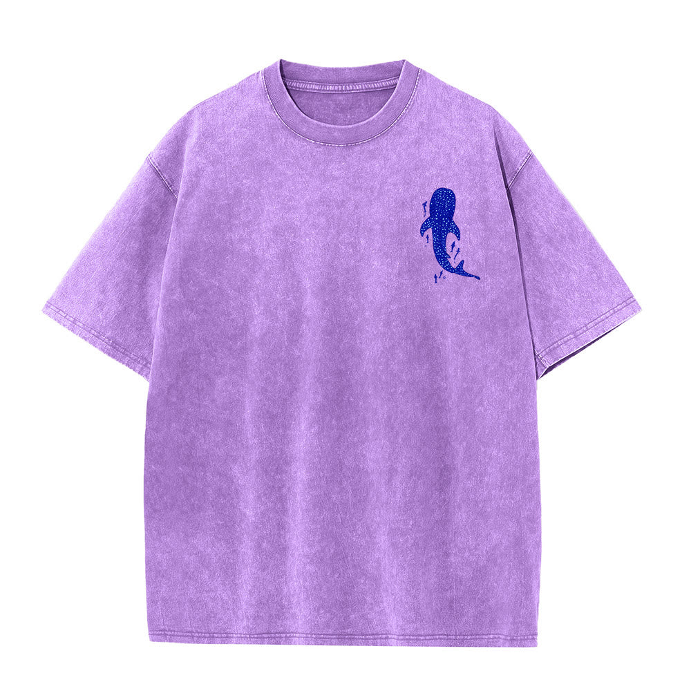 Christianartworkshop Ich werde bei dir sein Doppelseitiges Unisex-T-Shirt aus gewaschenem Stoff - image 15