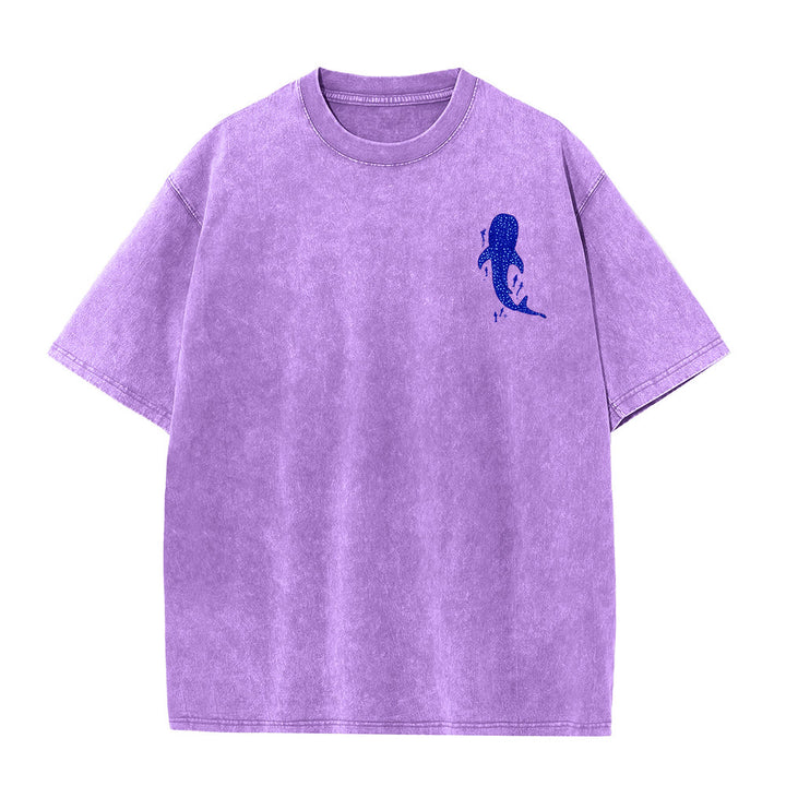 Christianartworkshop Ich werde bei dir sein Doppelseitiges Unisex-T-Shirt aus gewaschenem Stoff - image 15
