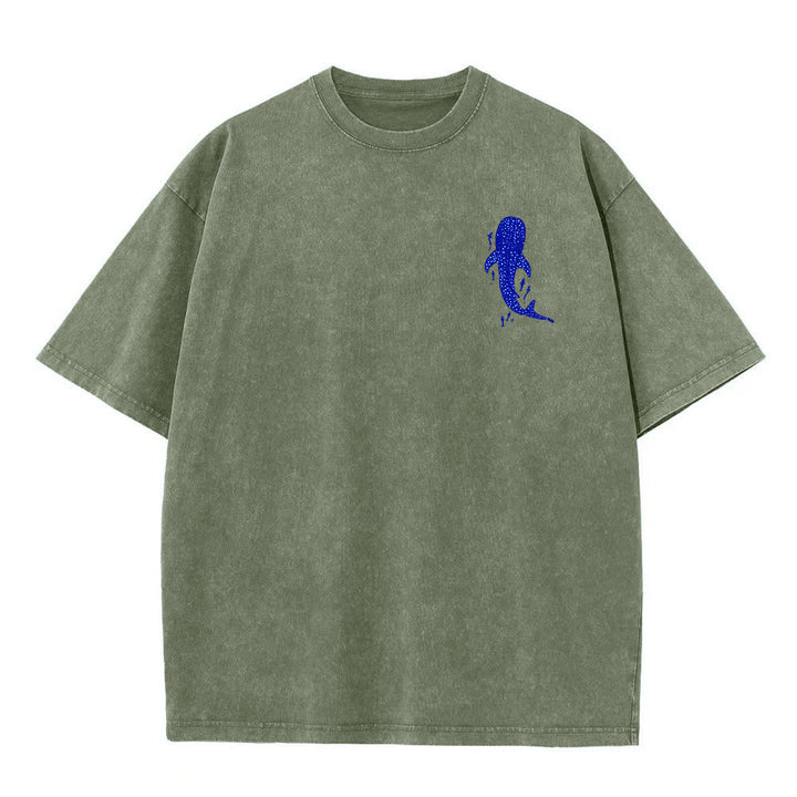 Christianartworkshop Ich werde bei dir sein Doppelseitiges Unisex-T-Shirt aus gewaschenem Stoff - image 11