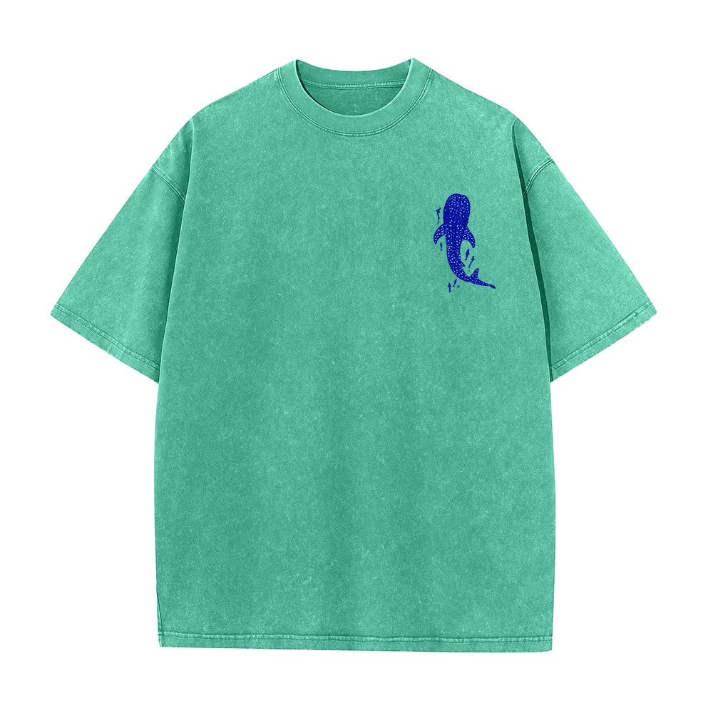 Christianartworkshop Ich werde bei dir sein Doppelseitiges Unisex-T-Shirt aus gewaschenem Stoff - image 9