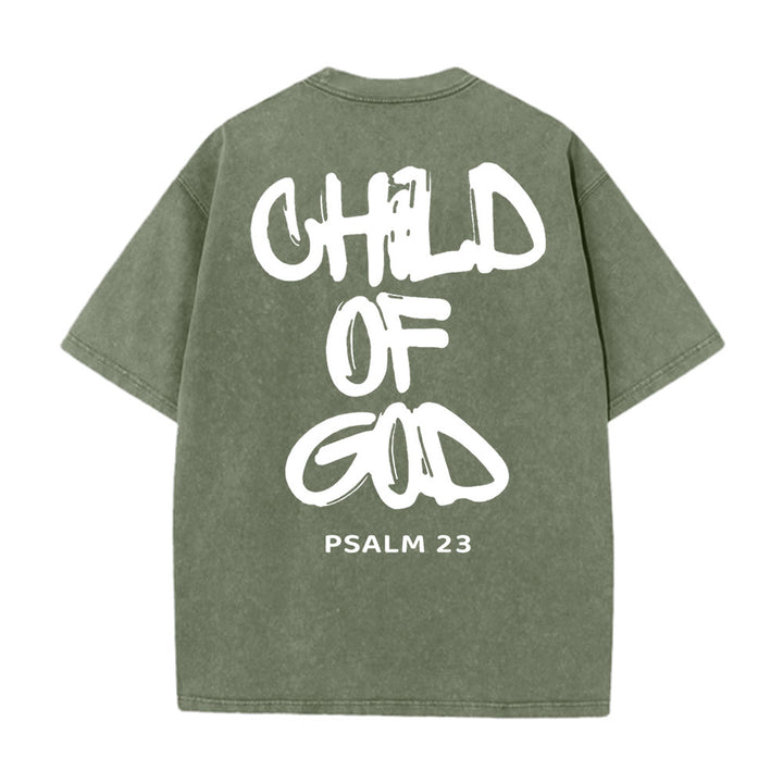 Christianartworkshop „KIND GOTTES“ T-Shirt für Erwachsene (vorgewaschen) - Dunkelgrün - 5XL - image 11