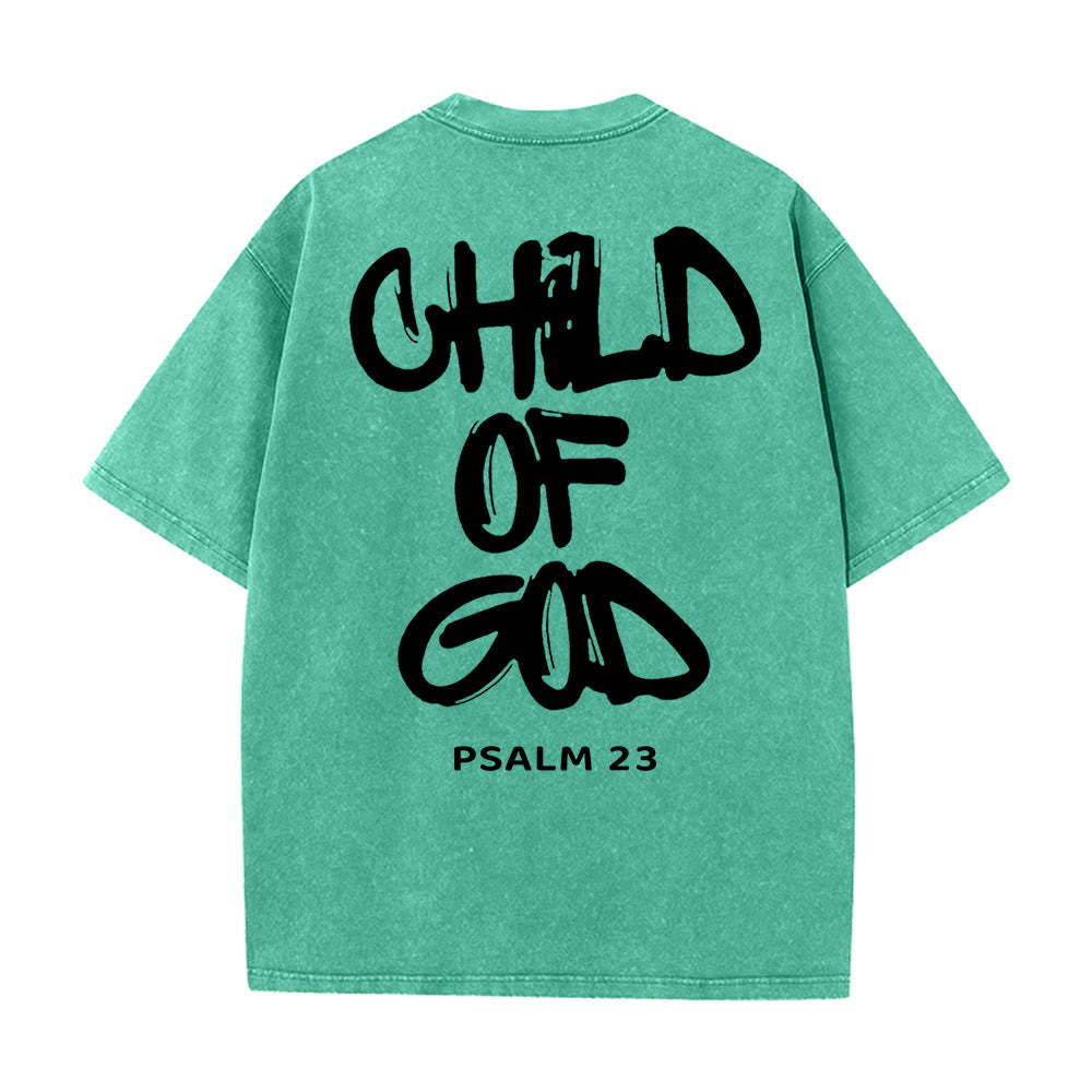 Christianartworkshop „KIND GOTTES“ T-Shirt für Erwachsene (vorgewaschen) - Grün - 5XL - image 13