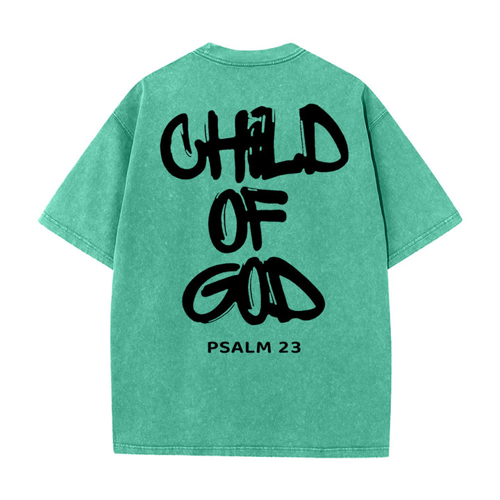 Christianartworkshop „KIND GOTTES“ T-Shirt für Erwachsene (vorgewaschen) - Grün - 5XL - image 13