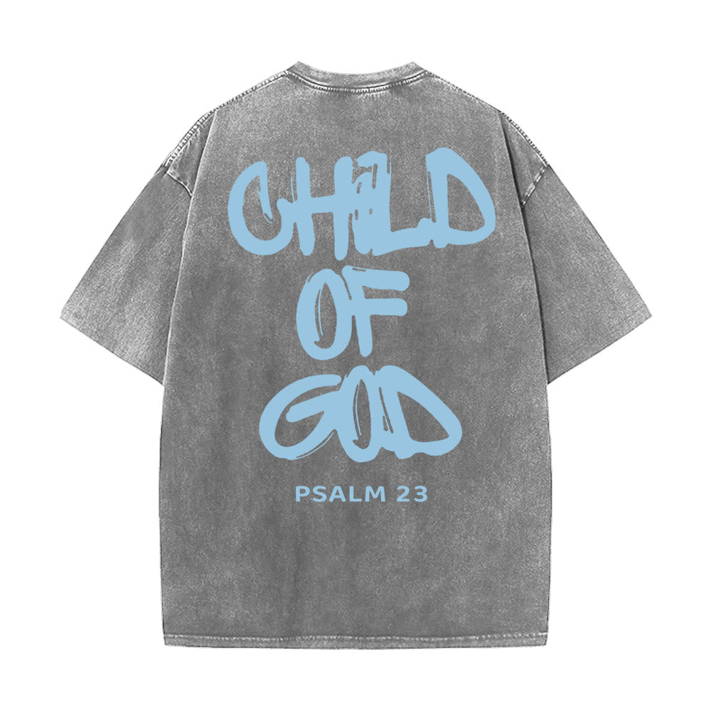 Christianartworkshop „KIND GOTTES“ T-Shirt für Erwachsene (vorgewaschen) - Grau - 5XL - image 17