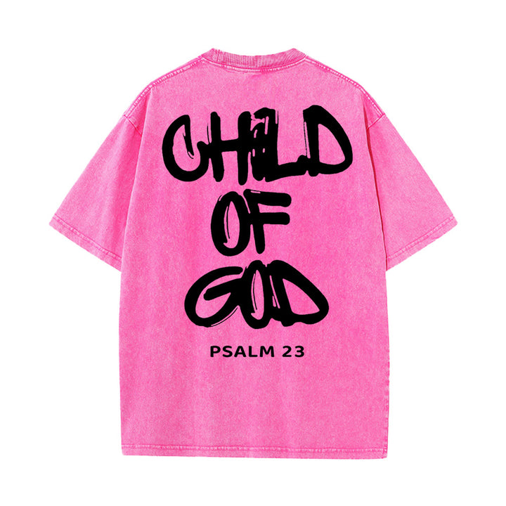 Christianartworkshop „KIND GOTTES“ T-Shirt für Erwachsene (vorgewaschen) - Rosa - 5XL - image 9
