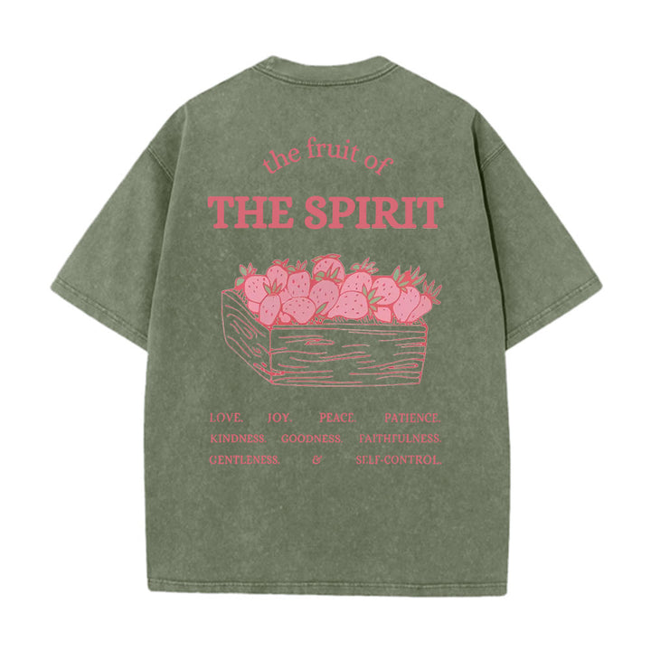 Christianartworkshop Frucht des Geistes Unisex-T-Shirt (vorgewaschen) - Armeegrün - 5XL - image 8
