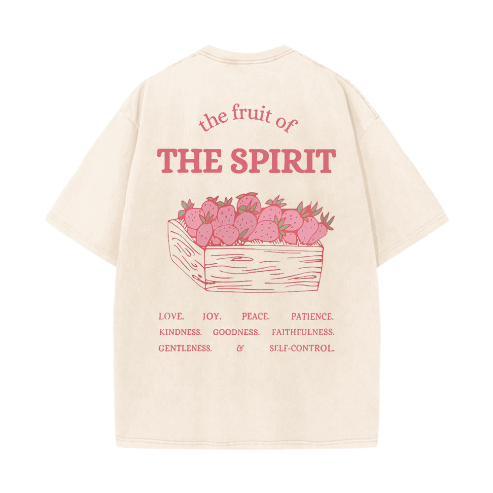 Christianartworkshop Frucht des Geistes Unisex-T-Shirt (vorgewaschen) - Aprikose - 5XL - image 14