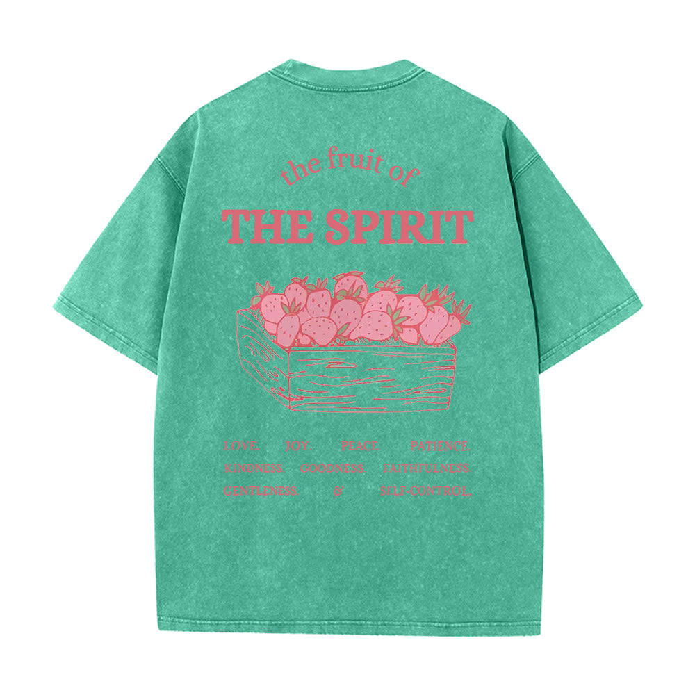 Christianartworkshop Frucht des Geistes Unisex-T-Shirt (vorgewaschen) - Grün - 5XL - image 18