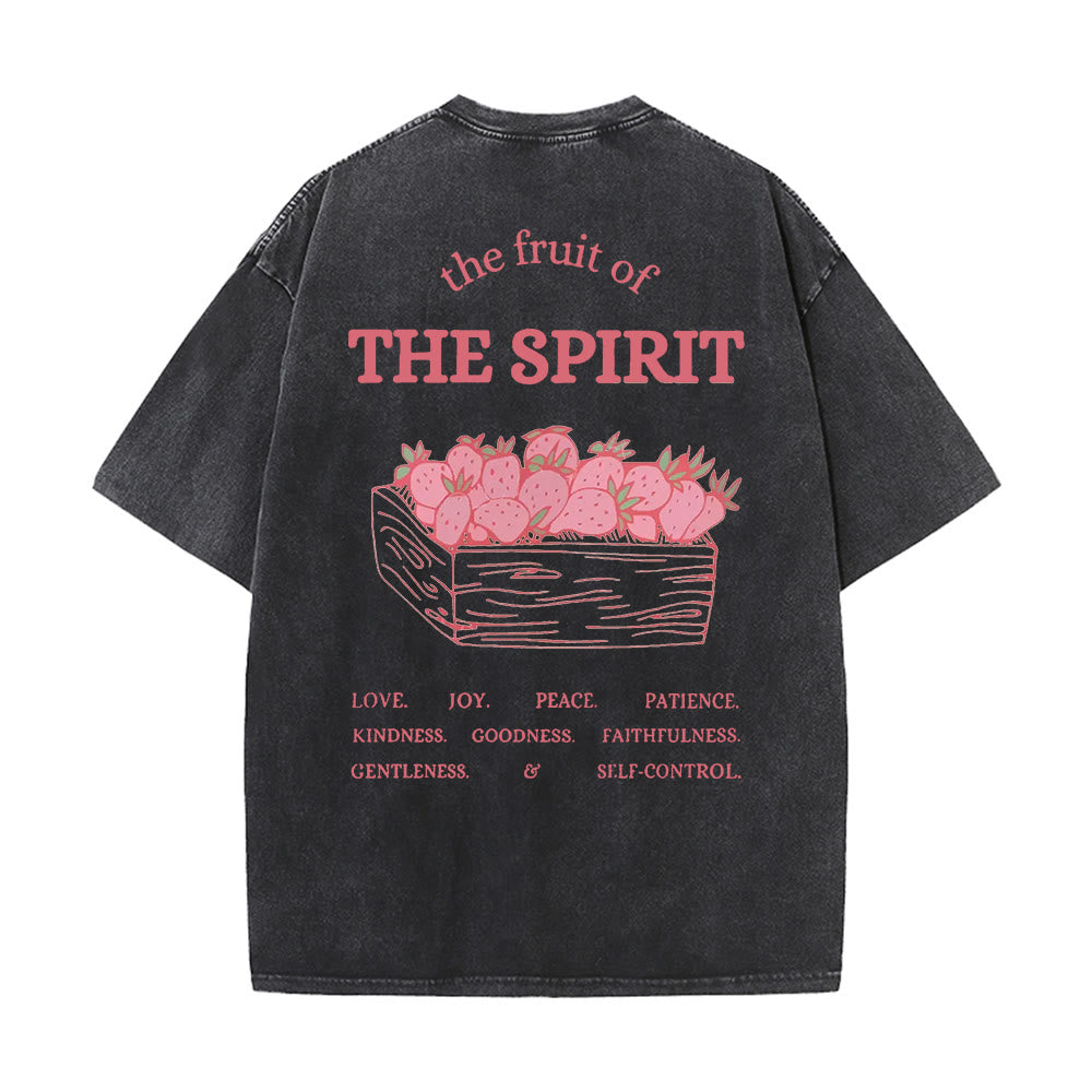 Christianartworkshop Frucht des Geistes Unisex-T-Shirt (vorgewaschen) - Schwarz - 5XL - image 0