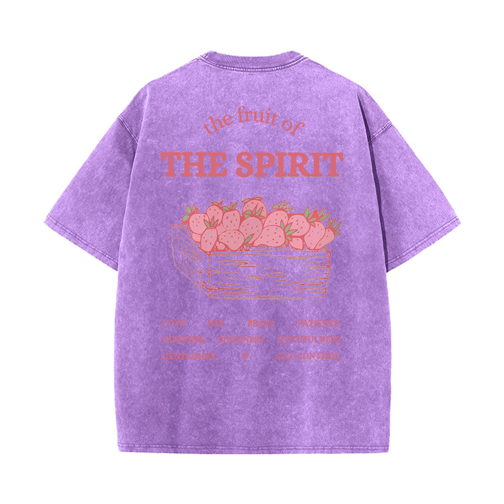 Christianartworkshop Frucht des Geistes Unisex-T-Shirt (vorgewaschen) - Lila - 5XL - image 16