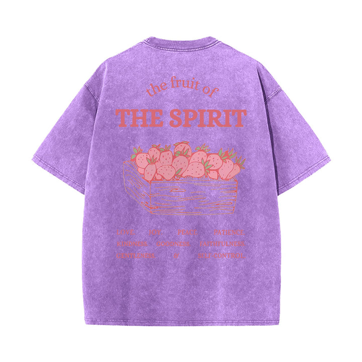 Christianartworkshop Frucht des Geistes Unisex-T-Shirt (vorgewaschen) - Lila - 5XL - image 16