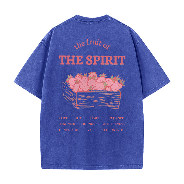 Christianartworkshop Frucht des Geistes Unisex-T-Shirt (vorgewaschen) - Blau - 5XL - image 4
