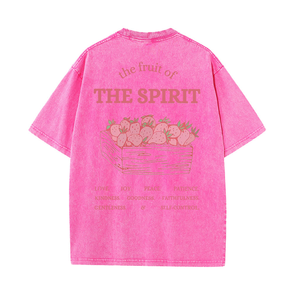 Christianartworkshop Frucht des Geistes Unisex-T-Shirt (vorgewaschen) - Rosa - 5XL - image 12