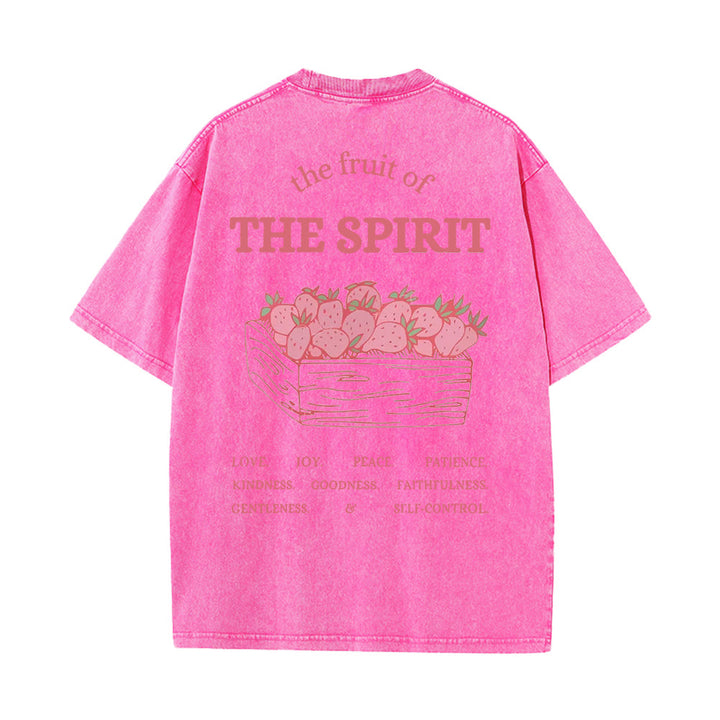 Christianartworkshop Frucht des Geistes Unisex-T-Shirt (vorgewaschen) - Rosa - 5XL - image 12
