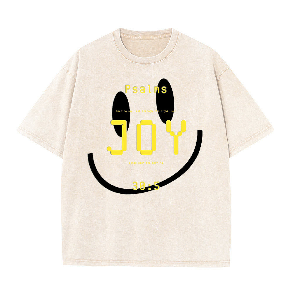 Christianartworkshop Freude Psalm 30:5 Unisex-T-Shirt (vorgewaschen) - Aprikose - 5XL - image 8