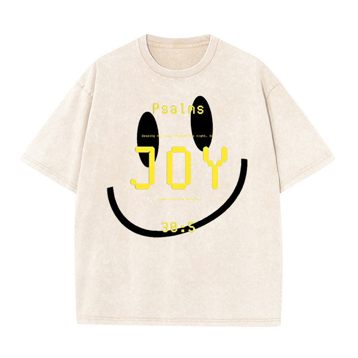 Christianartworkshop Freude Psalm 30:5 Unisex-T-Shirt (vorgewaschen) - Aprikose - 5XL - image 8