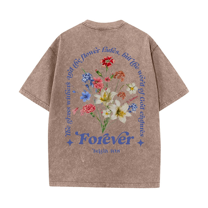 Christianartworkshop Unisex-T-Shirt „Ewiges Wort Gottes“ (vorgewaschen) - Kaffee - 5XL - image 16