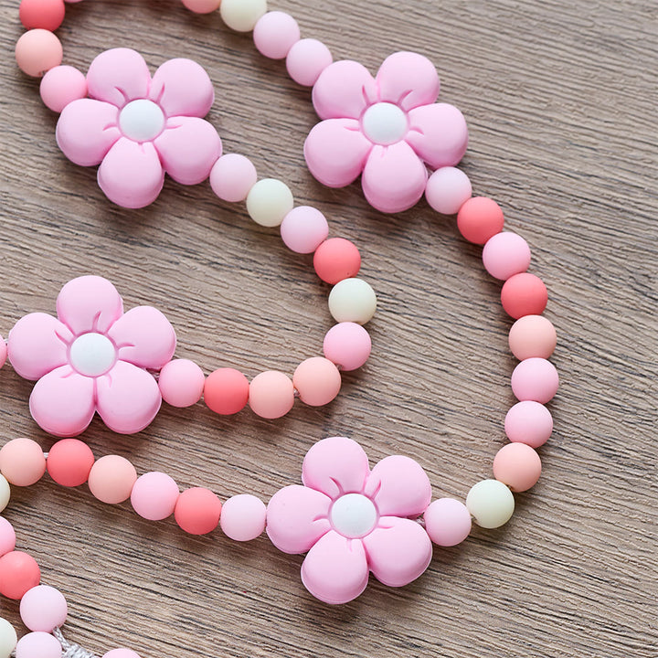 Christianartworkshop Buntes Rosenkranz-Set für Kinder: Weiche Silikonblumen in Rosa, Lila und Blau für das erste Gebet - image 6