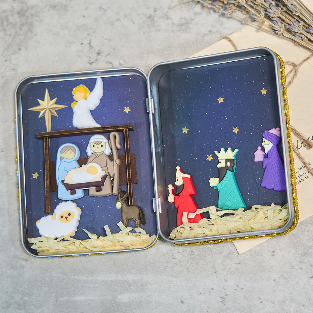 Christliche Krippe aus Blech: Eine kompakte Darstellung des Weihnachtsglaubens und der Weihnachtsgeschichte - image 4