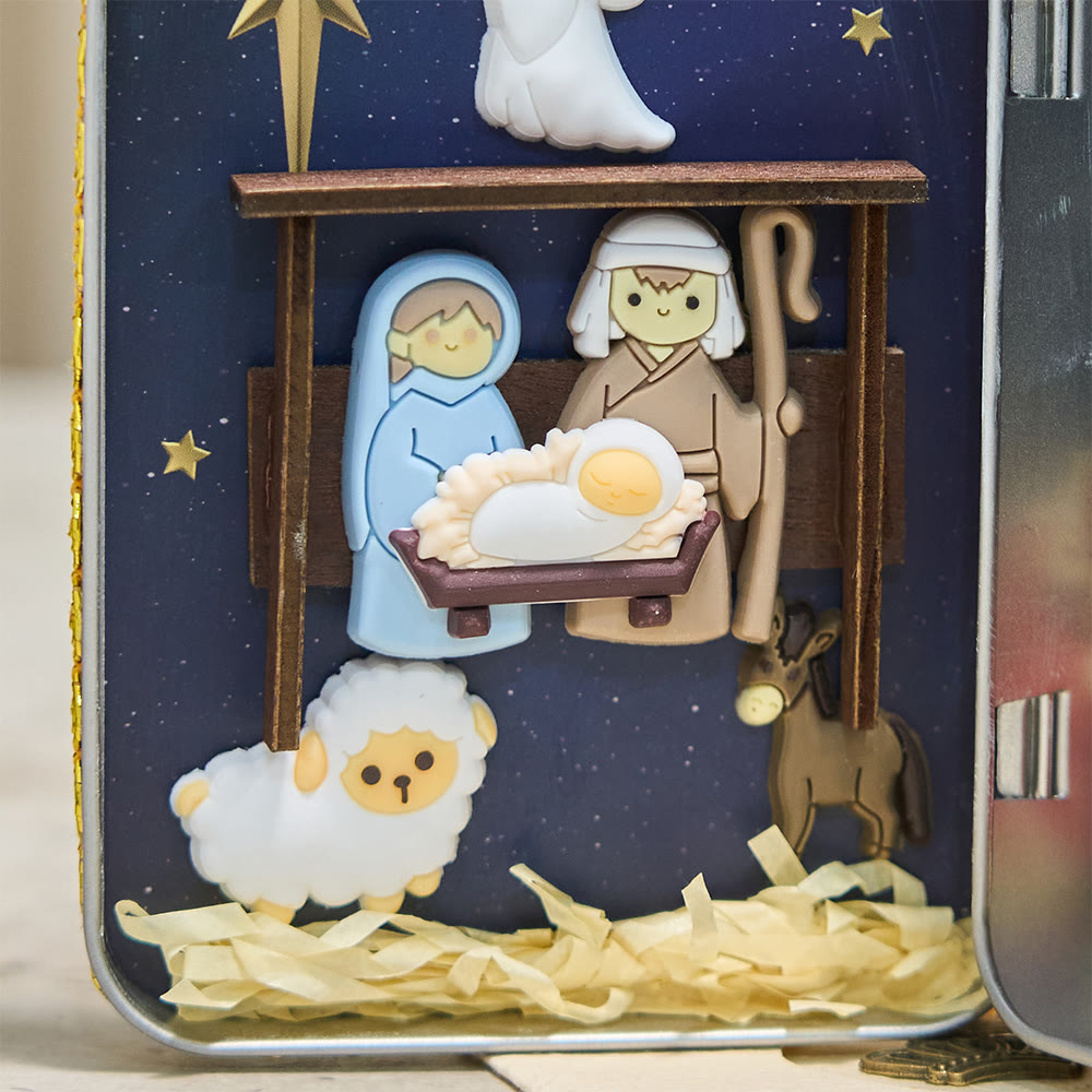 Christliche Krippe aus Blech: Eine kompakte Darstellung des Weihnachtsglaubens und der Weihnachtsgeschichte - image 3