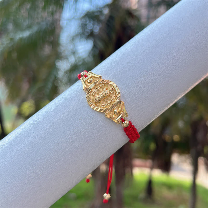 Mehrkordeliges Marienarmband von Christianartworkshop: Stille Erinnerung an ihre Fürsorge - Rot - image 2