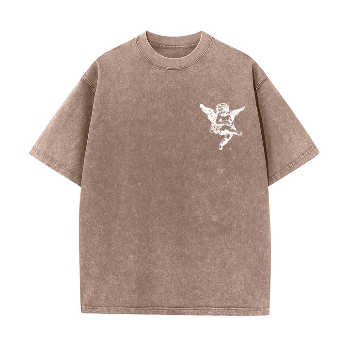 Christianartworkshop Inspiriertes „Blessed“-T-Shirt mit Engelsmotiv, Unisex, gewaschen - image 11