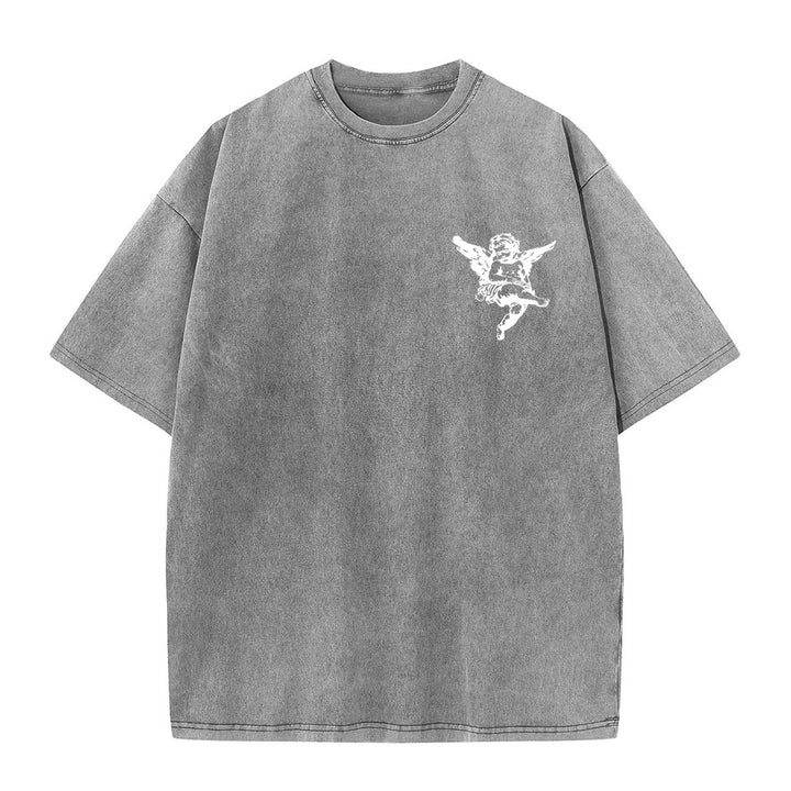 Christianartworkshop Inspiriertes „Blessed“-T-Shirt mit Engelsmotiv, Unisex, gewaschen - image 9