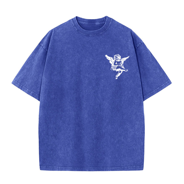 Christianartworkshop Inspiriertes „Blessed“-T-Shirt mit Engelsmotiv, Unisex, gewaschen - image 17