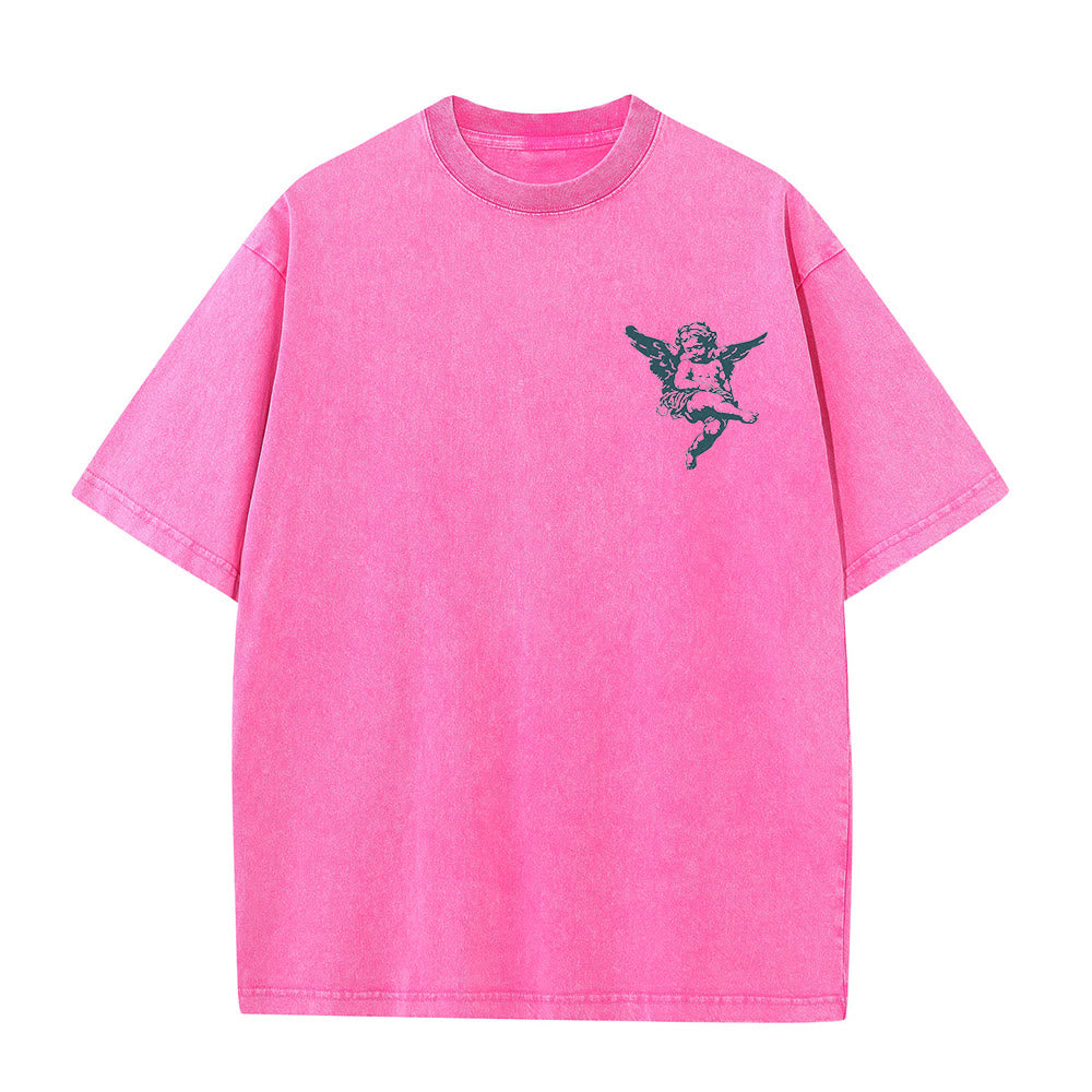 Christianartworkshop Inspiriertes „Blessed“-T-Shirt mit Engelsmotiv, Unisex, gewaschen - image 13