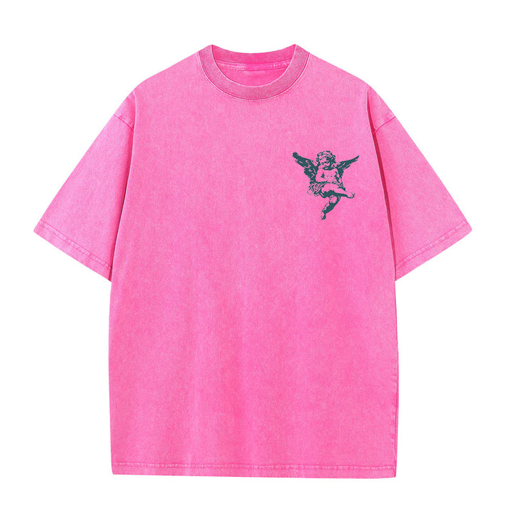 Christianartworkshop Inspiriertes „Blessed“-T-Shirt mit Engelsmotiv, Unisex, gewaschen - image 13