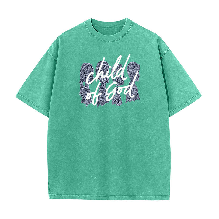 Christianartworkshop Kind Gottes Unisex-T-Shirt (vorgewaschen) - Grün - 5XL - image 7
